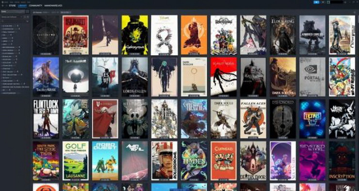 fitur steam library