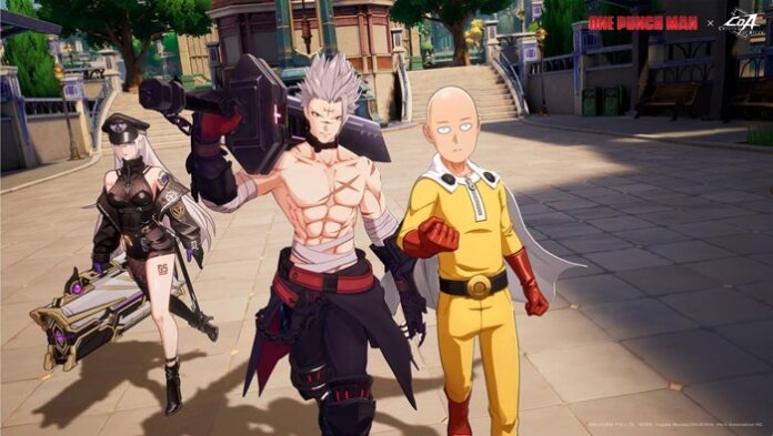 Kolaborasi Crystal of Atlan dengan one punch man saitama