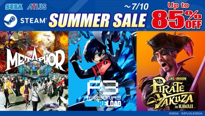 sega dan atlus gelar promo di steam summer sale 2025