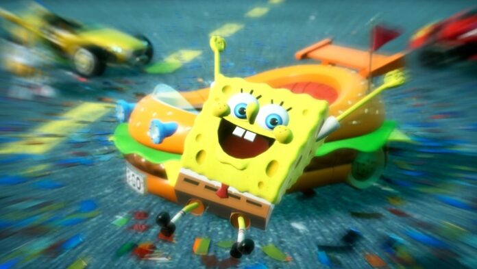 sonic dan spongebob kolaborasi di SonicRacing:CrossWorlds