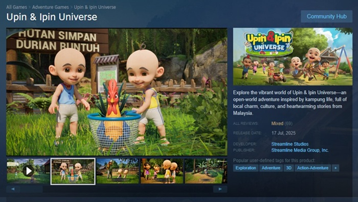 upin & ipin universe dapat reveiw mixed di steam