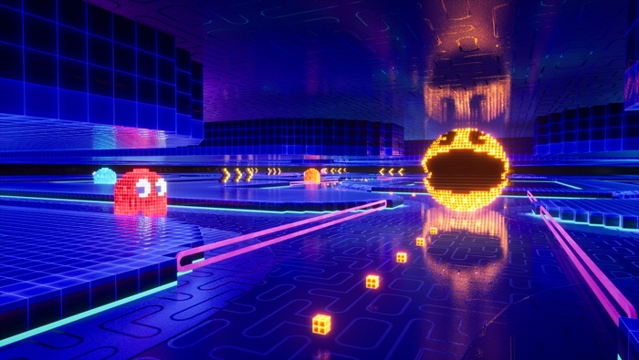 Sonic Racing CrossWorlds dan map pac-man