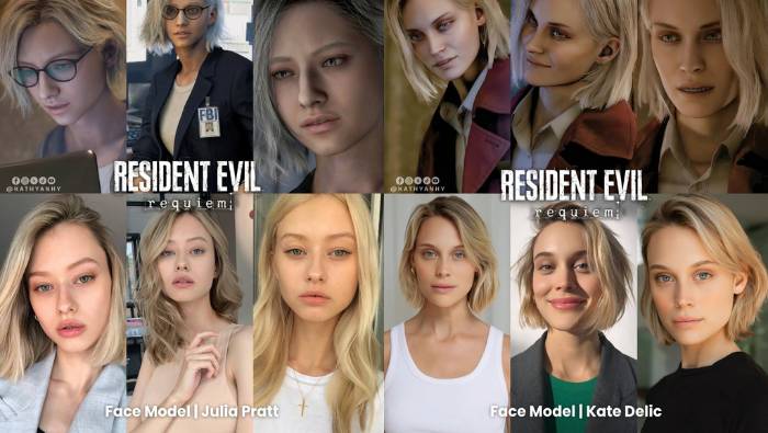 model grace dan alyssa resident evil requiem