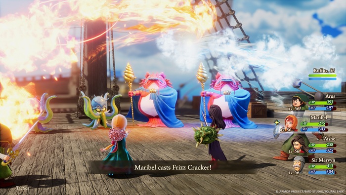DRAGON QUEST VII Reimagined sistem combat