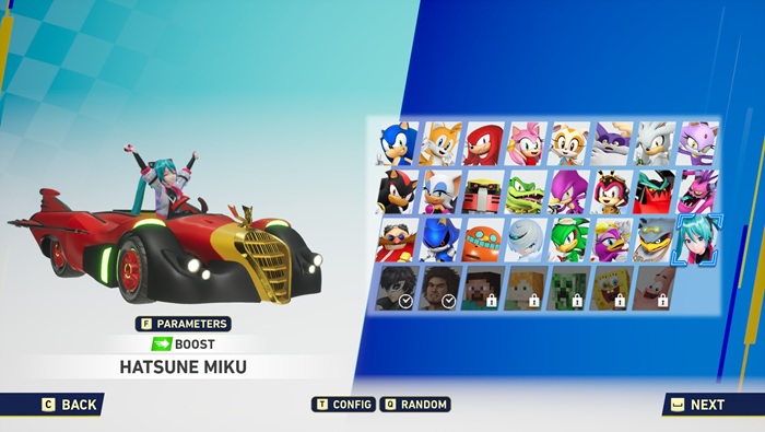 review sonic racing crossworlds karakter