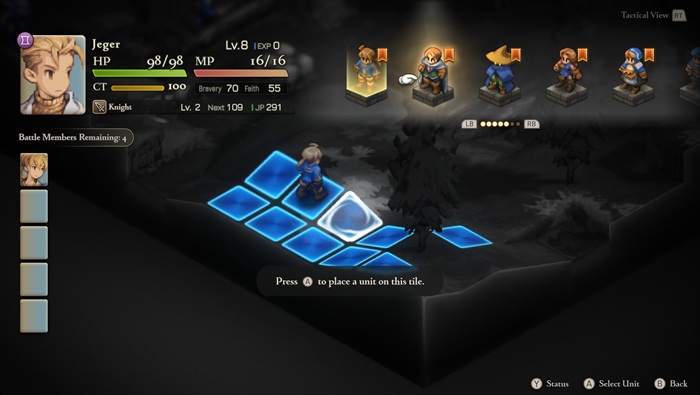Review Final Fantasy Tactics - The Ivalice Chronicles gameplay black mage preparation