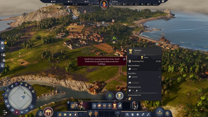 review Anno 117 Pax Romana contoh ui