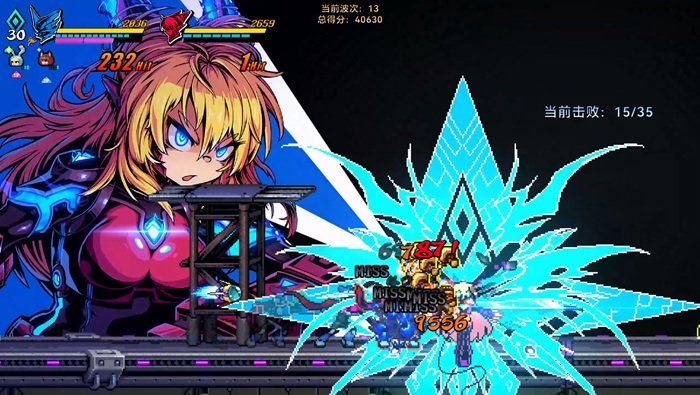 Gameplay Salah Satu Karakter di Super Alloy Crush