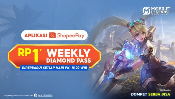 Promo Weekly Diamond Pass MLBB Rp1 Hadir di ShopeePay