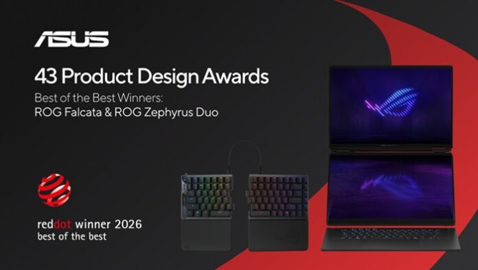 ASUS Raih 43 Penghargaan di Red Dot Design Awards 2026