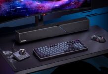 Soundbar ROG Gjallar Hadir dengan Dolby Atmos dan Subwoofer Nirkabel Soundbar ROG Gjallar Hadir dengan Dolby Atmos dan Subwoofer Nirkabel