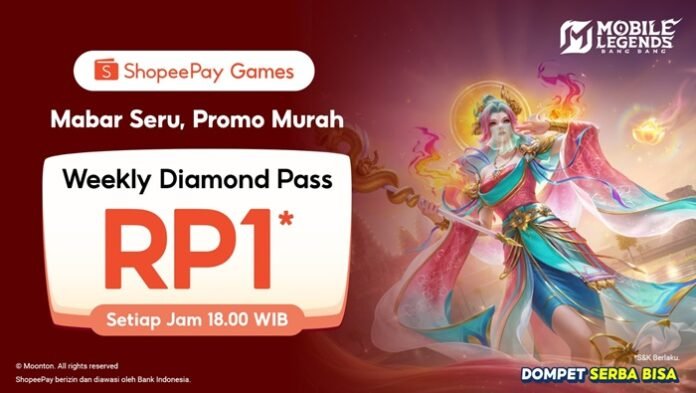 ShopeePay Tawarkan Weekly Diamond Pass MLBB Cuma 1 Rupiah