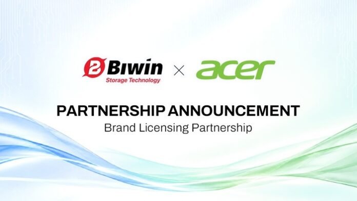 BIWIN Perpanjang Lisensi Acer untuk Penyimpanan dan Memori